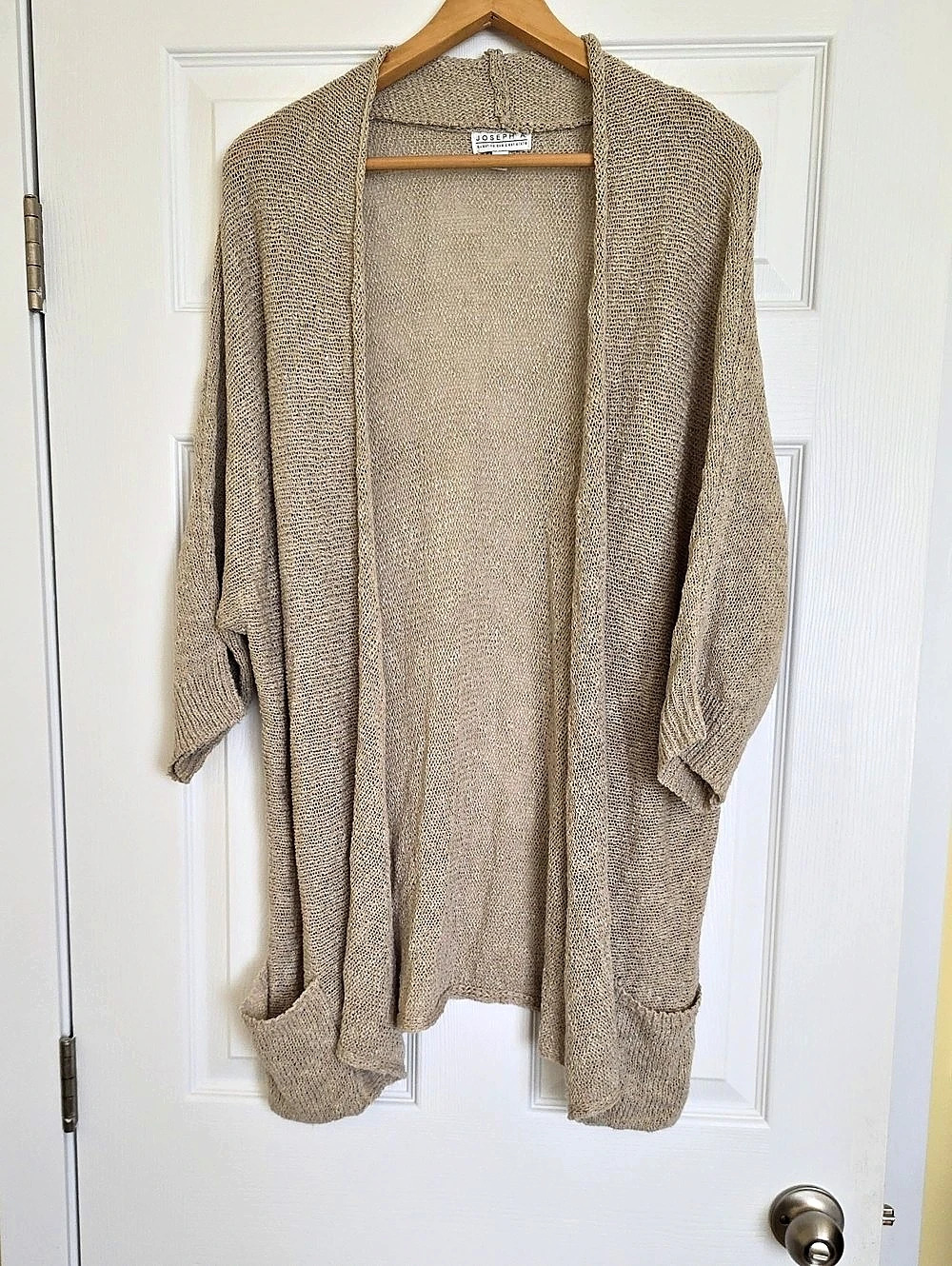 Joseph Ribkoff Open Front Cardigan in Brown
